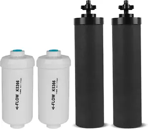 Paquete de 4 filtros de agua de fluoruro Berkey PF-2 y Berkey negro carbono BB9-2 - Imagen 1 de 12