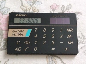 CASIO Calculator Film Card SL-760c - Picture 1 of 2