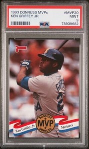 1993 Donruss MVPs Ken Griffey Jr #MVP20 | PSA 9 Mint | Seattle Mariners HOF