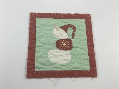 Moda Sandy Gervais Very Merry Christmas Whimsical Cotton Quilted Fabric Snowman - Image 1 of 4