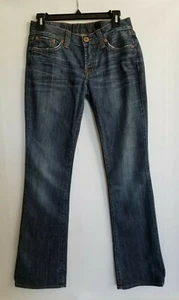 Lucky Brand Jeans Lola Boot Cut Blue Med Wash Pockets Design Size 2/26 - Picture 1 of 10