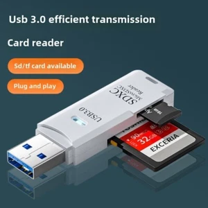 🔥🔥🔥2-en-1 Carte TF/SD Lecteur MicroSD USB3.0 Plug&Play pour Moniteur Caméra - Photo 1/13