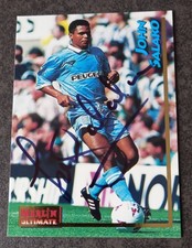 Merlin ULTIMATE 1995 COVENTRY C Card No 67 JOHN SALAKO SIGNED Original AUTOGRAPH