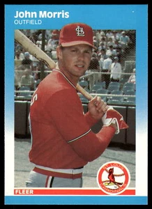 Actualización Fleer 1987 John Morris St. Louis Cardinals - Imagen 1 de 2