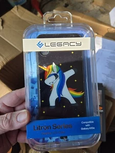 LEGACY Litron Series Flashing LED Case Compatible w/ Galaxy A10e Dabbing Unicorn - Picture 1 of 2