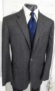 LUCIANO BARBERA SIZE 40R BROWN 3 BUTTON WOOL SPORTCOAT - Picture 1 of 5