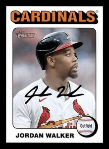 2024 Topps HERITAGE JORDAN WALKER BLANCO BORDE PARALELO CARDENALES #96 - Imagen 1 de 2