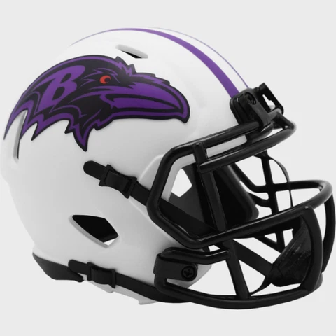 Baltimore Ravens Lunar Eclipse Alternate Speed Mini Helmet Replica Riddell Cover