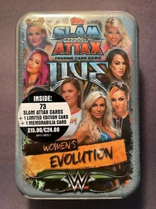 2018 Topps WWE Slam Attax Live Women's Evolution UK Exclusive Sealed Mega Tin - Picture 1 of 1