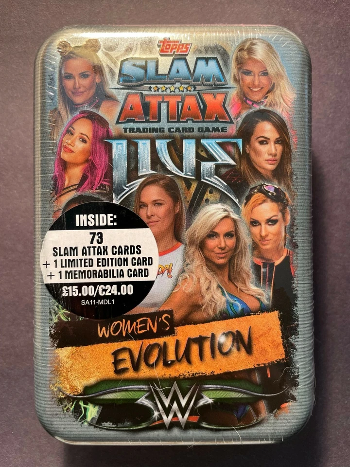 2018 Topps WWE Slam Attax Live Women's Evolution UK Exclusive Sealed Mega Tin - Image 1 of 1