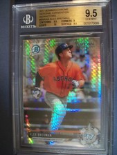ALEX BREGMAN 2017 Bowman Chrome National Convention Refractor BGS GEM MINT 9.5