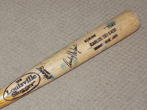 Carlos Delgado H&B Game Used Signed Bat Toronto Blue Jays New York Mets Cover