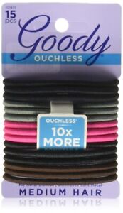 Goody WoMens Ouchless Braided Elastics, Cherry Blossom