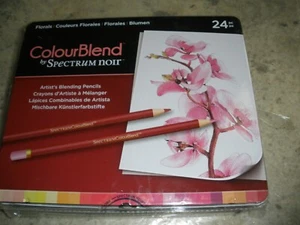 NEW Colour Blend by Spectrum Noir Artist's Blending Pencils 24 Pc FLORALS - Picture 1 of 2