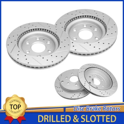 Rotor de disco de freio dianteiro traseiro para Chevy Traverse GMC Acadia Enclave Saturn Outlook - Imagem 1 de 4