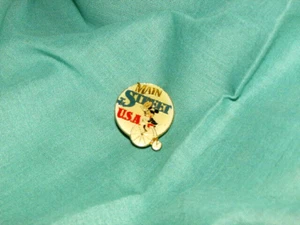 Disneyland "MAIN STREET U.S.A." pin 1" diameter + part wheels (Jewel 1) - Picture 1 of 3