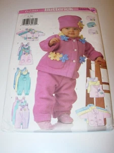 INFANT UNCUT BUTTERICK 6280 Sewing Pattern HAT JACKET VEST JUMPER SIZE L XL - Picture 1 of 3