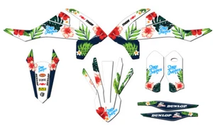 2017-2018 XC TROPIC White Senge Graphics Kit Compatible with KTM - Foto 1 di 10