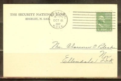 Very Nice Year of 1947 old US Post Card (used). - Image 1 of 2