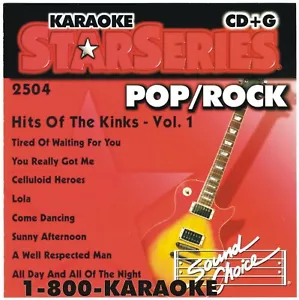 SOUND CHOICE STAR KARAOKE CD+G v 2504 HARD TO FIND 8+8 THE KINKS 16 SONG cdg - Picture 1 of 2