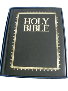 Holman Hearthside Familienbibel King James Version Goldseitenränder Vintage sauber - Bild 1 von 8