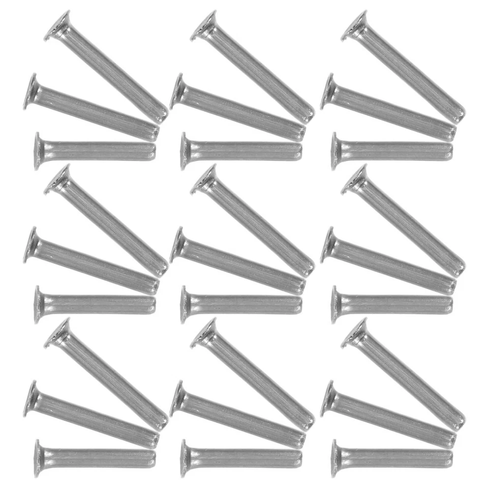  30 rivets tubulaires : accessoires de rechange en acier inoxydable pour - Photo 1/4
