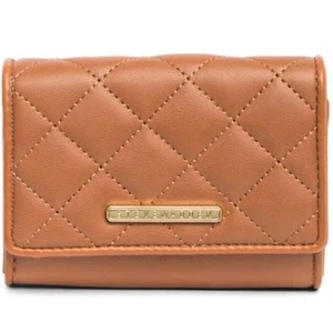 Steve Madden Women's "Bbrett" Card-Case Wallet in Cognac Brown - Picture 1 of 7