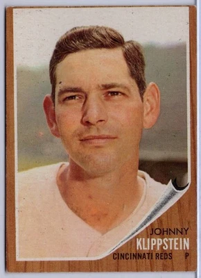 1962 Topps #151 Johnny Klippstein en excelente estado rojos Foto 1 de 2