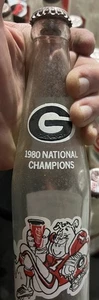 Vintage Coca-Cola UGA 1980 Championship Season 24 leere Flaschen/Tops & Holzkiste - Bild 1 von 11