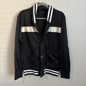 Chaqueta trasera tejida negra/blanca Sean John talla M RN#133307 - Imagen 1 de 10
