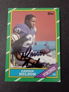 Darrin Nelson Signed 1986 Topps - Vikings, Stanford - handsigniert - Bild 1 von 1