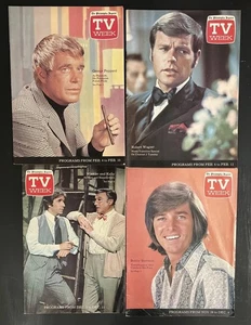 1970’s The Philadelphia Inquirer TV week Guide lot of 4 Bobby Sherman & More! - Picture 1 of 11