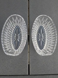 Princess House Lot Of Two Royal Highlights Lead Crystal Spoon Utensil Holders - Picture 1 of 8