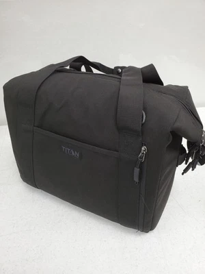 Titan - Bolsa de lona aislada para llevar todo el almuerzo 6 horas frío 1,5 horas caliente - NEGRA Foto 1 de 4