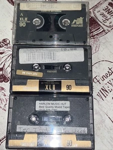 Vintage Cassette Tapes 3 Harlem Music Hut Mixtapes Hip Hop  - Picture 1 of 1