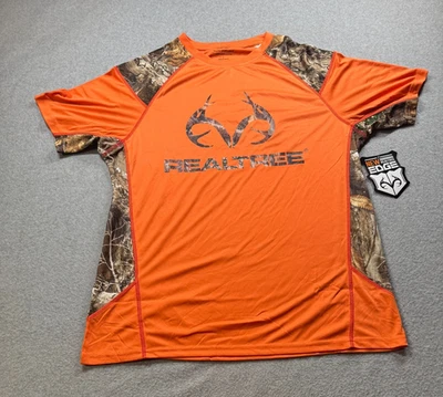 New RealTree Edge Mens L Orange Camo Shirt NWT - Image 1 of 4