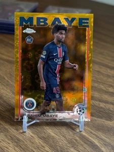 Ibrahim Mbaye 2024 Topps Chrome UCC #15 Gold Starball Refractor /50 Rookie RC - Picture 1 of 2