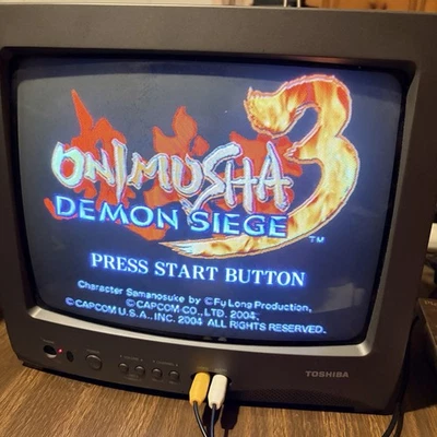 Toshiba 13” CRT Color Televisión TV Retro Juegos 13A23 con Antena Sin Control Remoto Foto 1 de 4