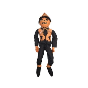 Parker Pumpkin Halloween Art Doll Figure Joe Spencer Gathered Traditions - Afbeelding 1 van 4