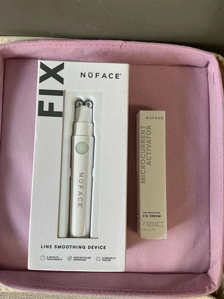 nuface fix line smoothing device. NEW IN BOX. BONUS- Line Smoothing Serum - Image 1 of 1