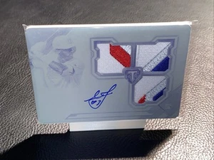 2021 Triple Threads Leody Taveras Auto Relic Printing Plate 1/1 RPA White Whale - Picture 1 of 2