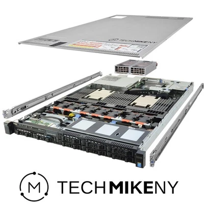 Dell PowerEdge R630 Server 2x E5-2687Wv4 3.00Ghz 24-Core 384GB RAM Rails Gaming - Image 1 of 4