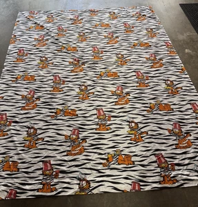 Vintage 1978 Stevene seltener Zebra-Druck Garfield-Druck VOLLSTÄNDIGES flaches Blatt - Bild 1 von 9