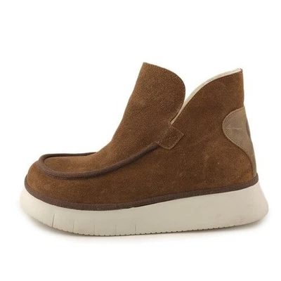 Fly London Coze Botines Punta Redonda EU 39 Mujer Talla 8-8.5 Marrón Gamuza Invierno Foto 1 de 4