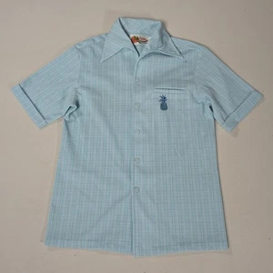 Iolani Shirt Mens Small Vintage 70s Beach Lounge Hawaiian Button Up - Picture 1 of 9