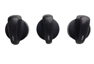 🔥94-04 Mustang AC A/C Temperature Climate Control Heater Knobs Black Set of 3 - Picture 1 of 2