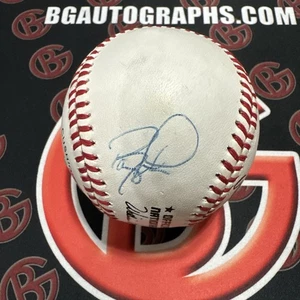 Barry Larkin Signed Autographed MLB OMLB Baseball BAS Cincinnati Reds Beckett - Picture 1 of 4