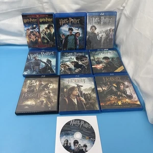 Harry Potter: Complete 8-Film Collection + The Hobbit Trilogy All Blu-Ray - Picture 1 of 12