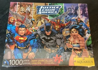 Aquarius DC Comics Justice League Batman Superman Jigsaw Puzzle 1000 pc NEW - Image 1 of 4
