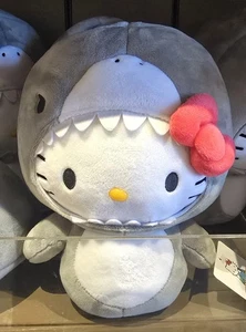 Universal Studios Hollywood Sanrio Tiburón Mandíbulas Disfraz Hello Kitty 9" Peluche Nuevo - Imagen 1 de 1
